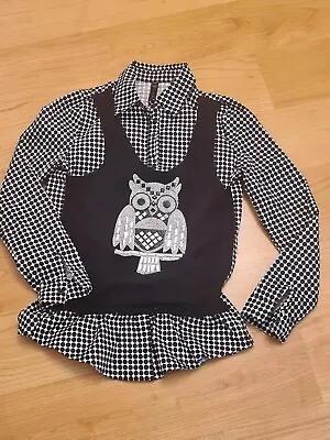 £6 • Buy Quirky L/s Black And White Spotted Jumper By Besutiful Saying, Amazing Owl...