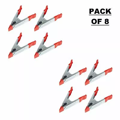 £6.50 • Buy CLAMP JAW 4  100mm METAL SPRING ZINC PLATED HEAVY DUTY &SOFT GRIP EDGE PACK OF 8