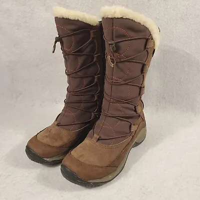 Merrell Encore Apex Coffee Bean Brown Insulated Waterproof Snow Boots Womens 7 • $39.99