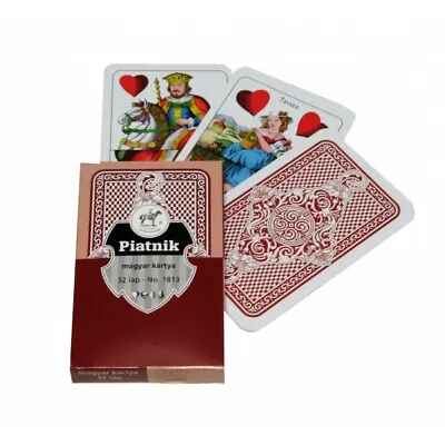 £4.99 • Buy Hungarian Playing Cards - Magyar Kártya - 32 Cards Piatnik 1813 Red 