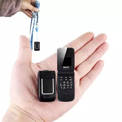 Mini J9 Flip Cell Phone 0.66  Smallest Mobile Phone Wireless Bluetooth Dialer FM • $23.98