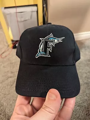 Florida Marlins Hat Black Hat Adjustable Hat MLB Black OSFA Adjustable Hat • $10.99