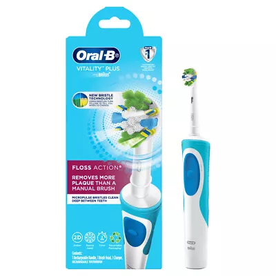 Oral-B Vitality Floss Action White Electric Toothbrush With Charger • $57.44