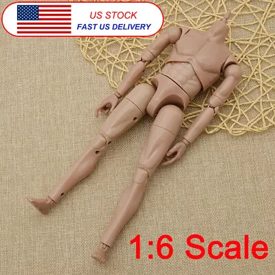 HeadPlay Narrow Shoulder 1:6 Scale Action Figure Male Nude Muscular Body Toys • $6.38