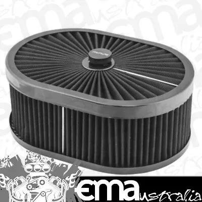 Proflow PFEAF-300127B Air Filter Assembly Flow Top Oval Black 12  X 9  X 5  Suit • $193.95