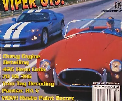 Muscle Car Review Aug Sept 1997 Vol 14 No 5 Camaro SS Cobra Viper GTS Paint Tips • $4.50