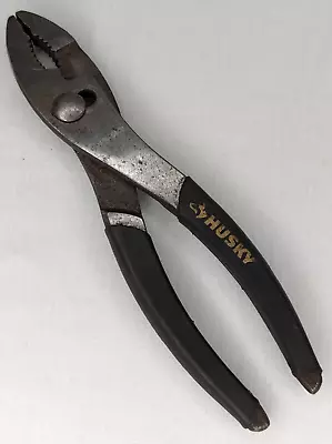 Vintage Husky Slip Joint Pliers 8  With Rubber Grip Handles • $9.99