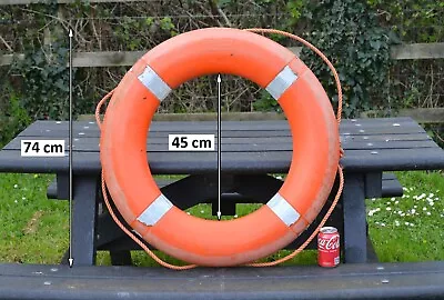 Used Old Life Ring Buoy 74 Cm Lifebuoy PERRYBUOY  - FREE POSTAGE • £49.95