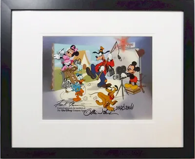 ✅  Team Disney Cel CAL ARTS Sericel Mickey Goofy Donald Signed Thomas Davis • $629