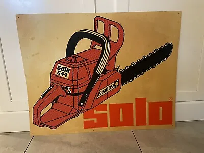 Vintage Solo Chainsaw Sign Free Shipping • $199.99