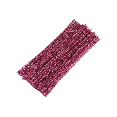 30cm Chenille Craft Stems Pipe Cleaners Arts & Crafts Flexible Bendy Glitter UK • £2.19