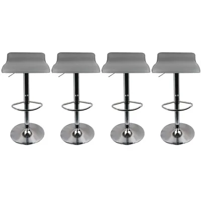 4Pcs Modern Bar Stools Set Adjustable PU Leather Counter Swivel Dining Bar Chair • $102.57