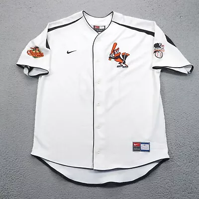 VTG Baltimore Orioles Jersey Mens Medium Nike Miguel Tejada Away Alternate Patch • $59.95