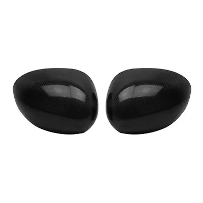 Side Mirror Cover Caps Fits Mini Cooper F55 F56 2014-2022 Carbon Fiber Black 2x • $139.90