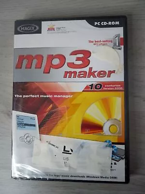 Mp3 Maker Pc Cd-rom Game - Factory Sealed - Retro Vintage Gaming Rare • £10.28