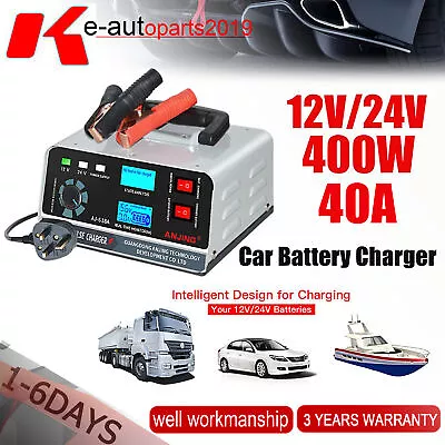 12V/24V Automatic Car Battery Charger Trickle Smart Pulse Repair For Truck Boat  • $46.16