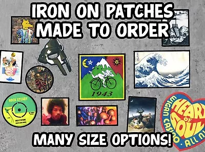 £12.95 • Buy Iron/Sew On Patches Made To Order Your Image Personalised Custom Patch QUALITY