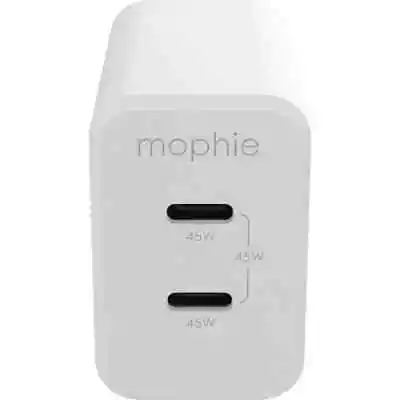 Mophie GaN Dual USB-C 45W Power Travel Adaptor/Charger For Phones/Tablets White • $49