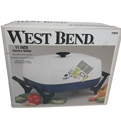 VINTAGE West Bend 11  Electric Skillet Non Stick NEW OLD STOCK • $39.99
