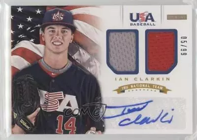 2012 USA Baseball National Team 18U Combo Jersey Signatures /99 Ian Clarkin Auto • $2.83