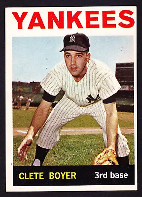 1964 Topps #69 Clete Boyer Yankees • $7