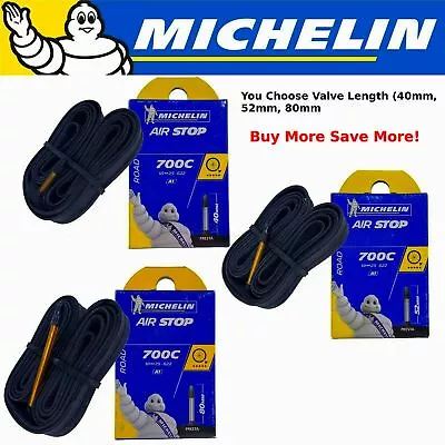 Michelin Airstop 700 X 18 -23 25 Bike Tube Presta Valve Pik Length 40/ 52/ 80mm • $7.50