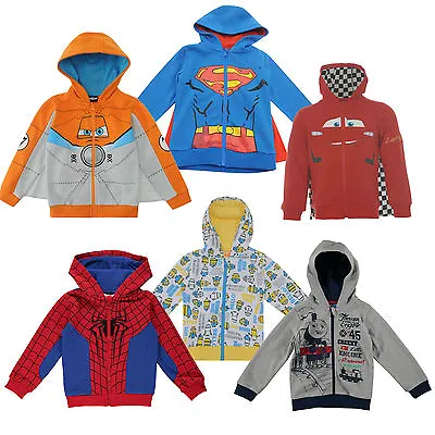 £25.09 • Buy Disney Cars Spiderman Minions Planes Jacket Hoody Children 86-152