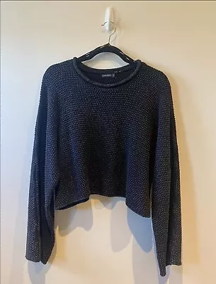 Ghanda Womens Black 100% Cotton Jumper Size L NWOT • $25