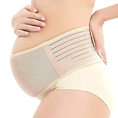 Pregnancy Maternity Support Belt  Back Bump Belly Band Waist Lumbar Postpartum G • £12.09