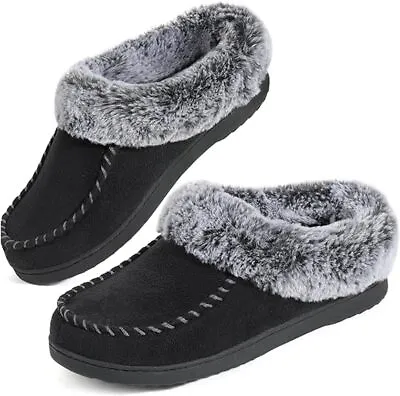 Women's Cushy Memory Foam Slippers With Non-Slip Rubber Sole House Shoes • $17.97