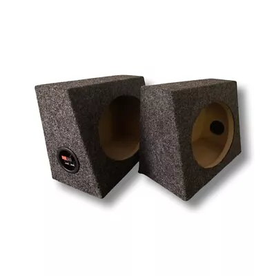 6x9  Speaker Box Enclosure Slanted Angled Set Of Two 1/2  MDF Charcoal Grey • $34.95