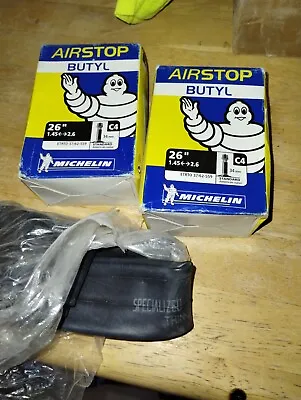 3 Mountain Bike Tubes Michelin Airstop 26x1.5-2.2 Schrader Valve                • $25