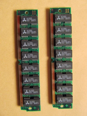 16MB (2 X 8MB) 72-pin SIMM FPM RAM Memory 60ns Double-Sided 5V AS4C14400-60JC • £19.99