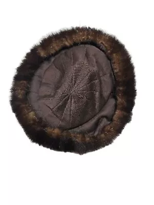 Deborah Exclusive Stylish Dressy Brown Warm Mink Winter Fall  Hat. • $21.99