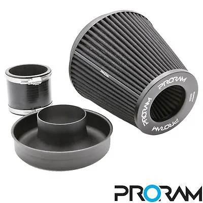 PRORAM Performance Cone Air Intake Filter & Aluminium Velocity Stack - Universal • $109.52