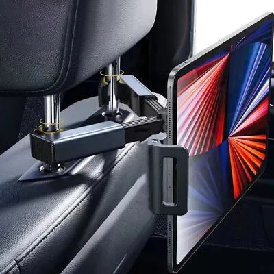 Car Back Seat Headrest Mount Tablet Holder For IPad IPhone Phones GPS Universal • £6.99