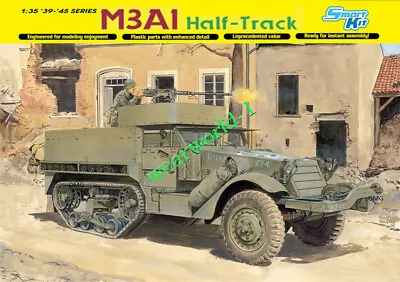 DRAGON 1/35 6332 M3A1 Half-Track • $83.79