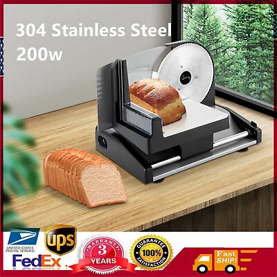 Food-grade Stainless Steel 200w Meat Slicer Bread Slicing Machine Fruit Cutter • $91