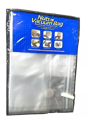 Reusable Vacuum Food Storage Bag Resealable Zipper Bags With Air Valve 30 X 27cm • £4.99