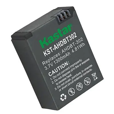 Kastar GOPRO3 Battery For GoPro HD HERO3 HERO3+ AHDBT-302  • $12.59