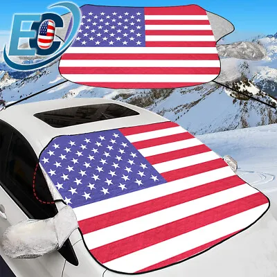 Magnetic Car Front Windshield Snow Cover Winter Ice Frost Rain Sun Protector • $18.99