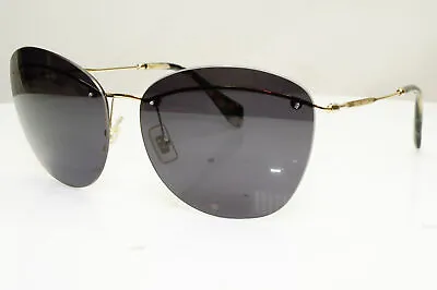 Authentic MIU MIU Womens Vintage Sunglasses Gold Rimless SMU 54P ZVN-3A2 30363 • £77.90