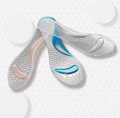 Sandals High Heel Silicone Gel Shoe Insoles Massaging Pain Relief Arch Support  • £10.99