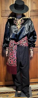 Vtg  Theatre Costume Spanish Mexican Dancer Mariachi Entertainment Men's Md. • $119.99