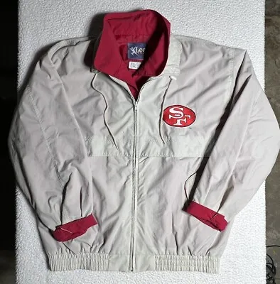 Vintage 1990’s San Francisco 49ers Lee Sport  Vented Windbreaker Jacket Size XL • $59.95