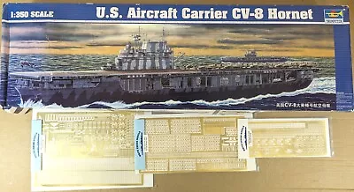 Trumpeter 1/350 - US HORNET CV-8 Aircraft Carrier + White Ensign P.E. Extras • £124.99