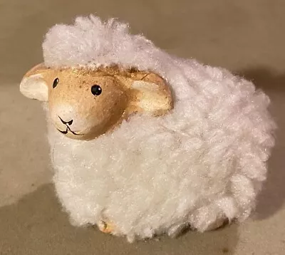 Ceramic Woolly Sheep Ornament/ Figure - Fleecy & Fluffy - Small • £4.50