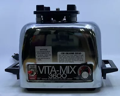 Vintage VITAMIX 3600 Plus Stainless Steel Blender - Working MOTOR / BASE ONLY • $44.99