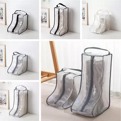 Zipper Waterproof Boot Storage Bag Transparent Dust Sealed • £5.77