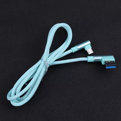  1m USB Type-C Cable Nylon Braided Dual Bend Quick Charger Fast Data Sync And • $7.29